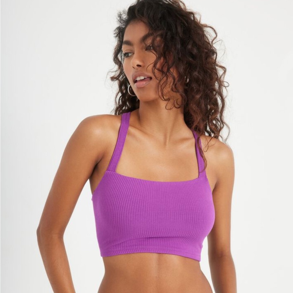 NWT Garage Lace Up Crop Top